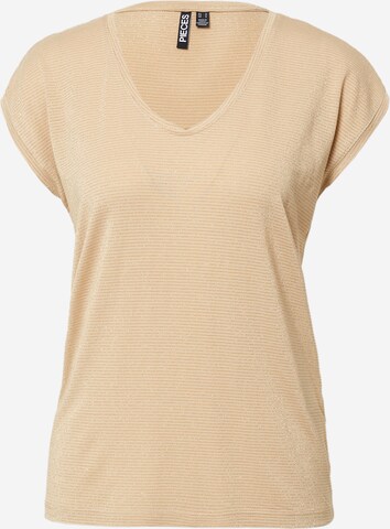 PIECES - Camiseta 'Billo' en beige: frente