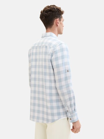 Coupe regular Chemise TOM TAILOR en bleu