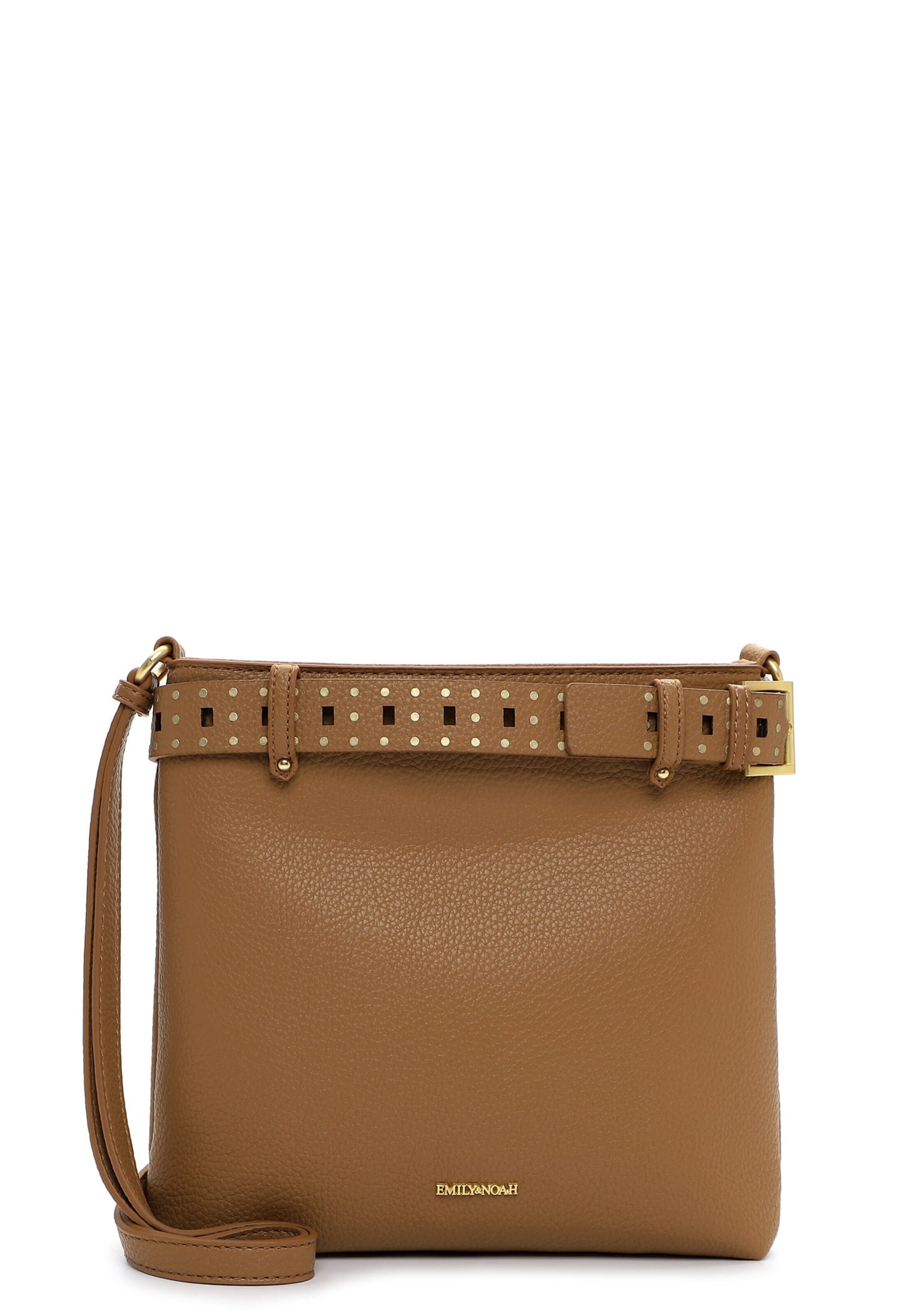 Sac à bandoulière 'Justine' Emily & Noah en marron : devant