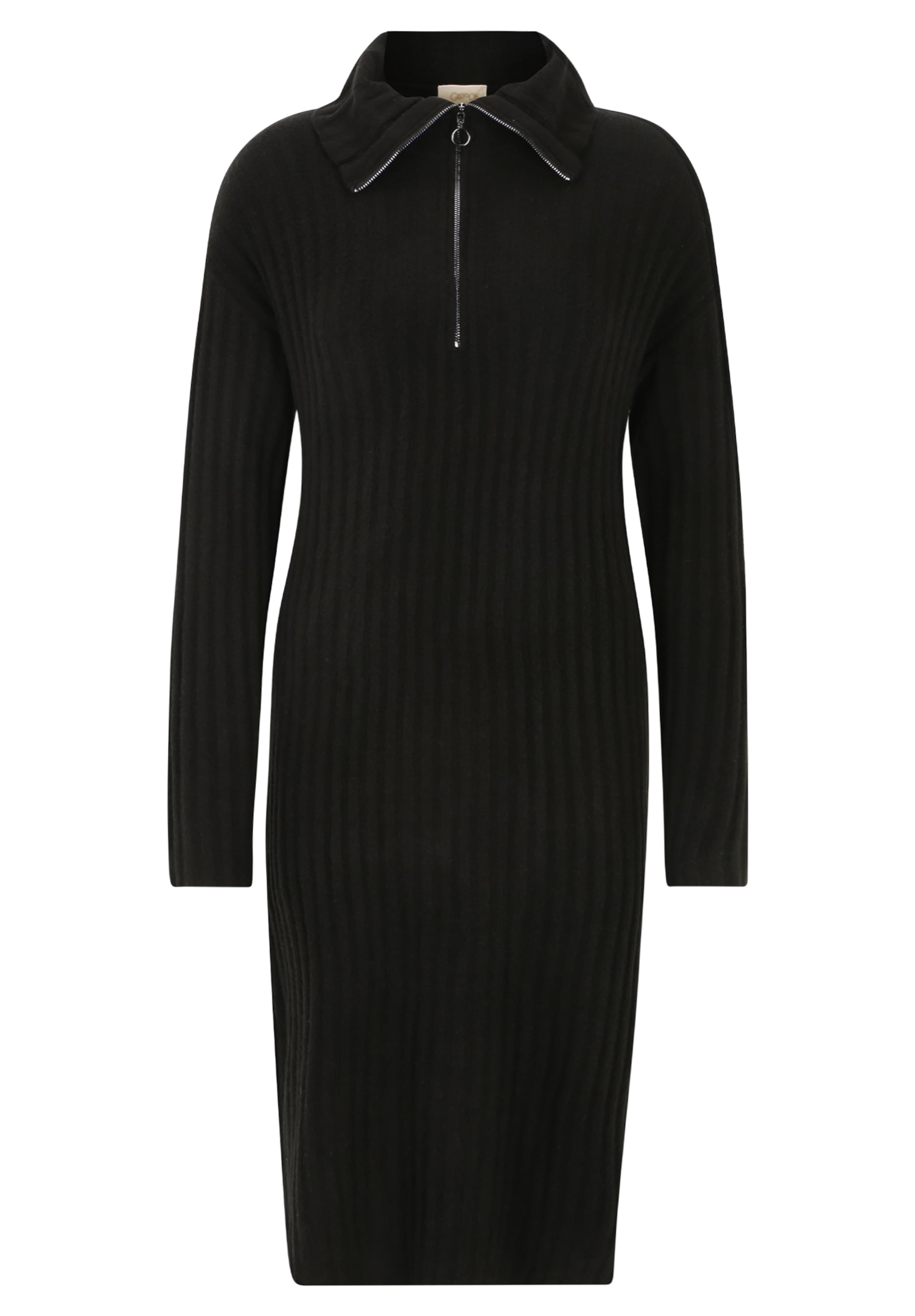 CartoonPletena haljina - crna boja: prednji dio