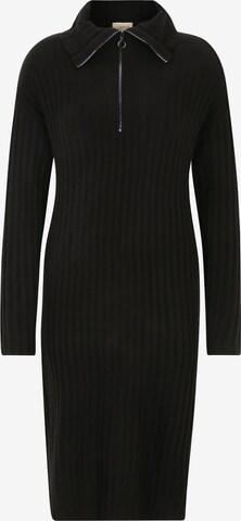 Cartoon Knitted dress in Black: front