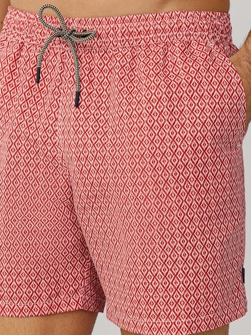 Shorts de bain 'Clay' Hackett London en rouge