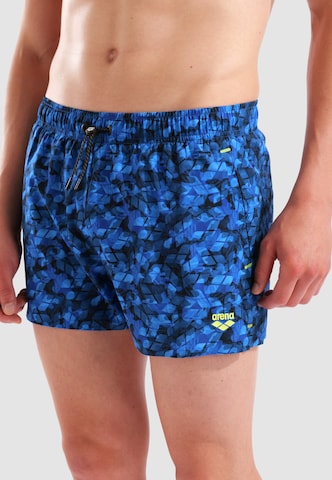ARENA Шорти за плуване 'EVO BEACH X-SHORT ALLOVER' в синьо