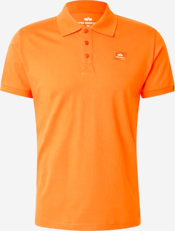 T-Shirt ALPHA INDUSTRIES en orange : devant