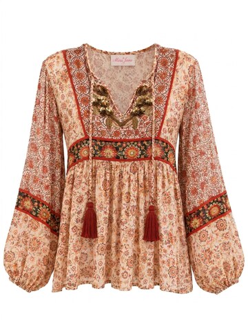 Miss June Blouse 'Blouse Mahaly' in Beige