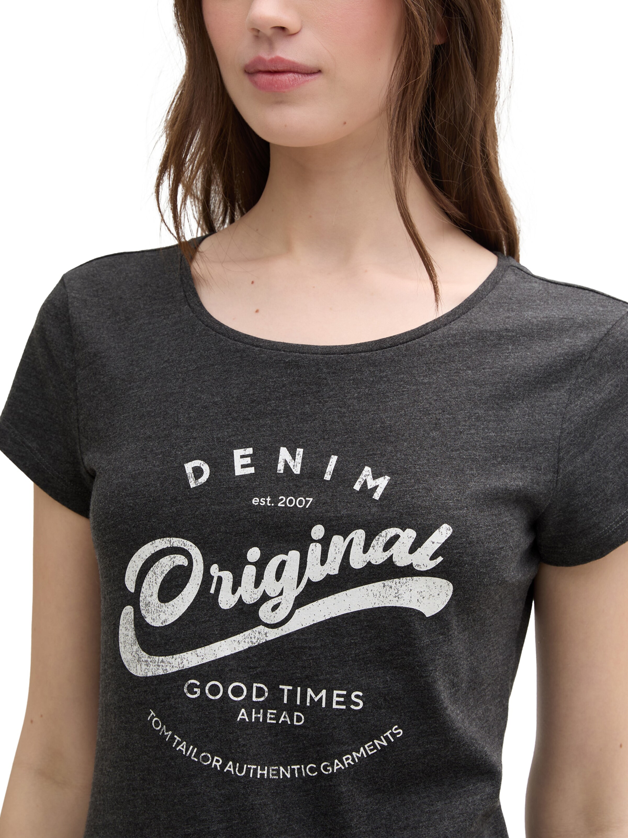 TOM TAILOR DENIM Shirt in Grijs