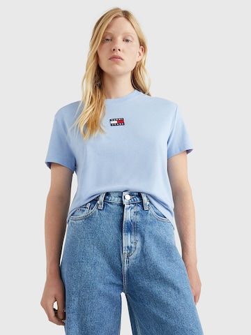 T-shirt Tommy Jeans en bleu : devant