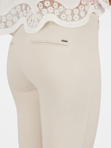 Coupe slim Pantalon à plis 'Zene61' Gardeur en beige