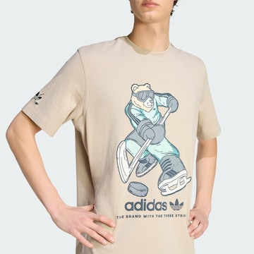 T-Shirt 'Hockey-Bär' ADIDAS ORIGINALS en beige