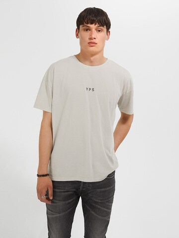 Young Poets Shirt 'I'm a Poet Arne 214' in Grey: front