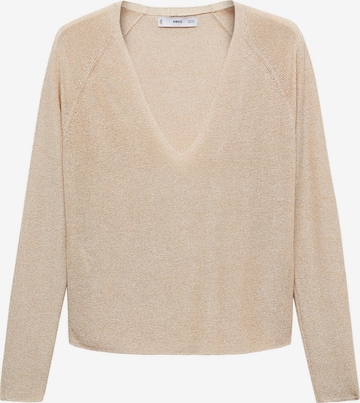 MANGO Trui 'Kling' in Beige: voorkant