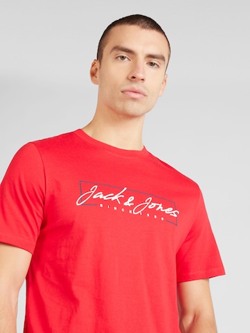 JACK & JONES Μπλουζάκι 'ZURI' σε κόκκινο