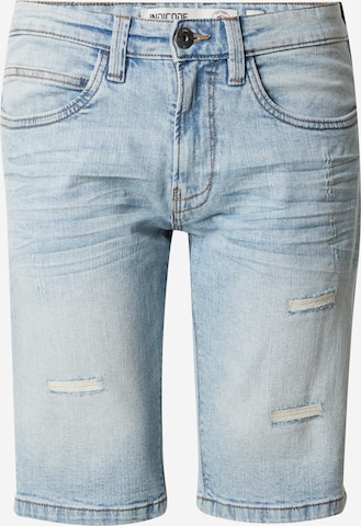 INDICODE JEANS Jeans 'Kaden Holes' in Blauw: voorkant