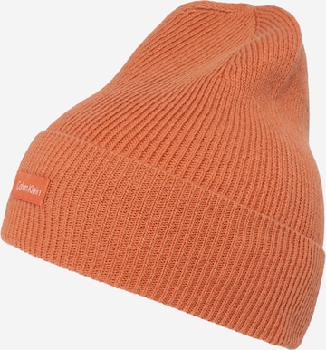 Calvin Klein - Gorra en naranja: frente