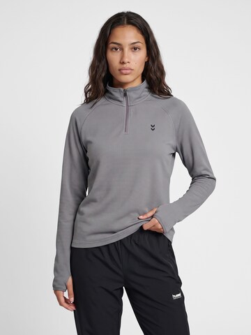Hummel Sportief sweatshirt in Grijs: voorkant