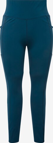 Ulla Popken Leggings in Blauw: voorkant