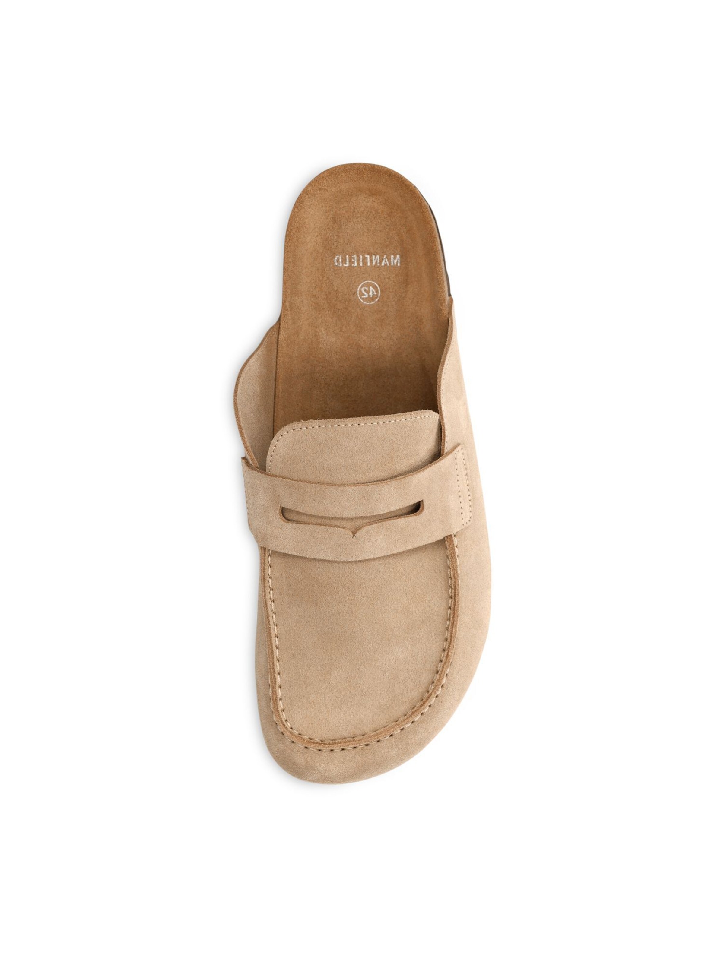 MANFIELD Mules in Beige