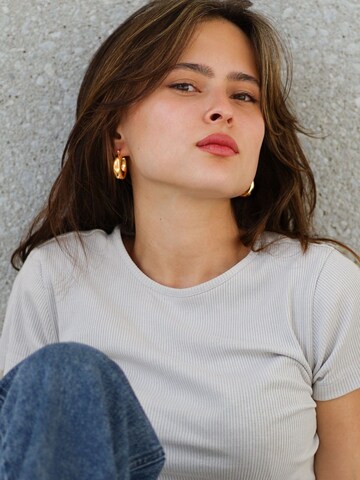 La Moda Me Oorbellen 'Nicole stainless steel gold plated' in Goud