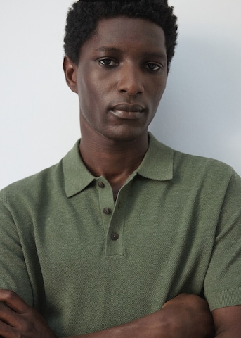 MANGO MAN Poloshirt 'Andrew' in Grün