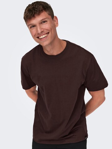 Only & Sons T-Shirt 'ONSMax' in Rot