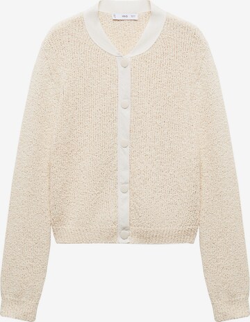 MANGO Knit Cardigan 'Bali' in White: front