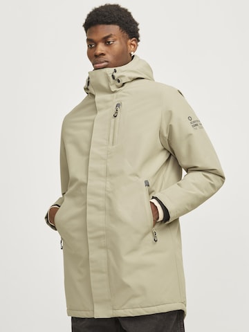 Parka d’hiver JACK & JONES en gris : devant