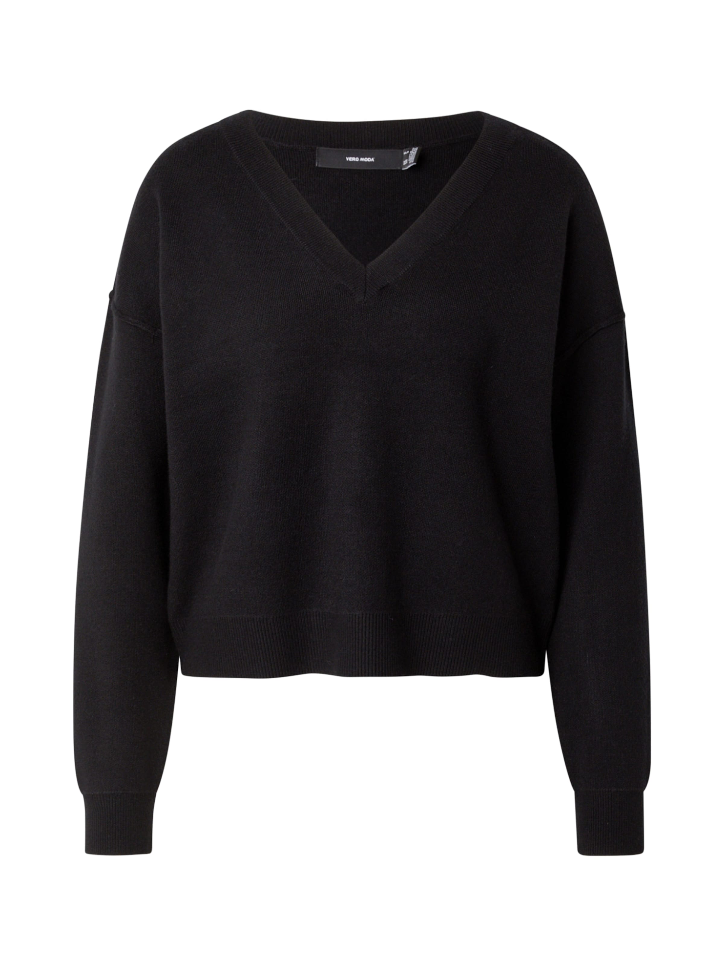 VERO MODA Pullover 'VMGOLD LINK' in Schwarz: Vorderseite