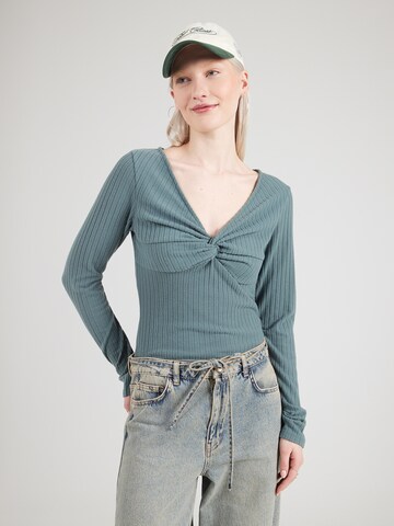 ABOUT YOU Блуза боди 'Tabea' в зелено: отпред