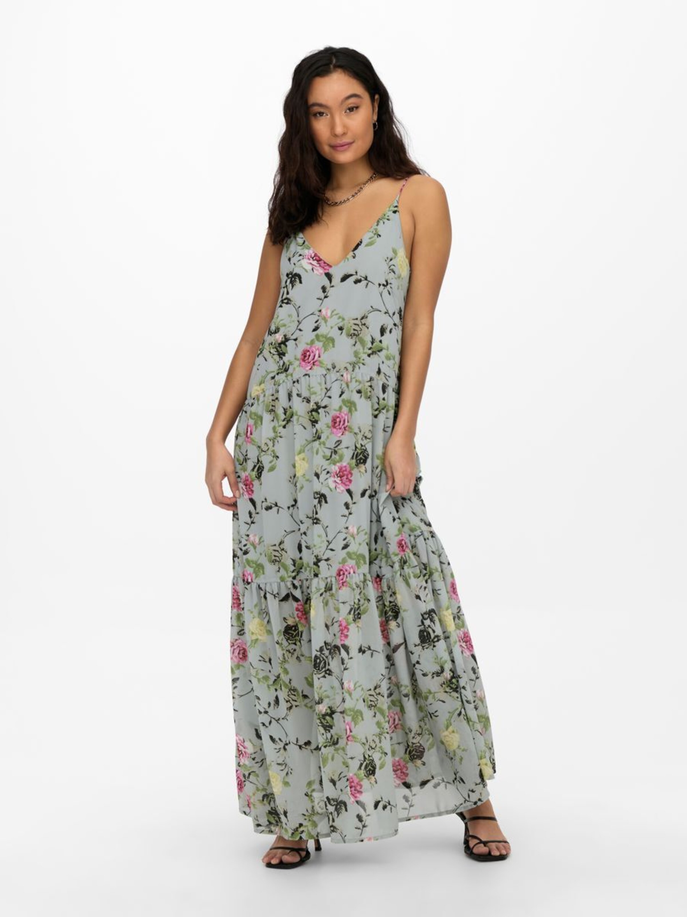 Frauen Große Größen ONLY Kleid in Grün - DH03054 Frauen Große Größen ONLY Kleid in Grün - DH03054