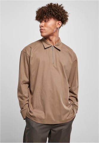 Urban Classics Shirt in Bruin: voorkant