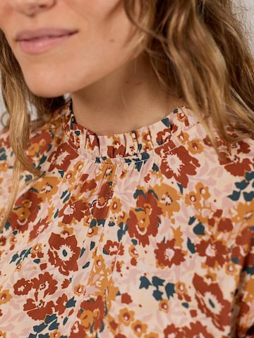 Twothirds Dress 'Grassholm - Rose Flowers' in Brown
