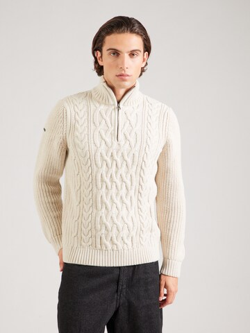 Superdry Pullover 'JACOB' i beige: forside