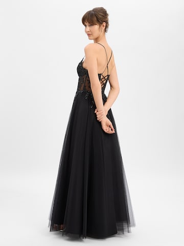 Robe de soirée Luxuar Fashion en noir