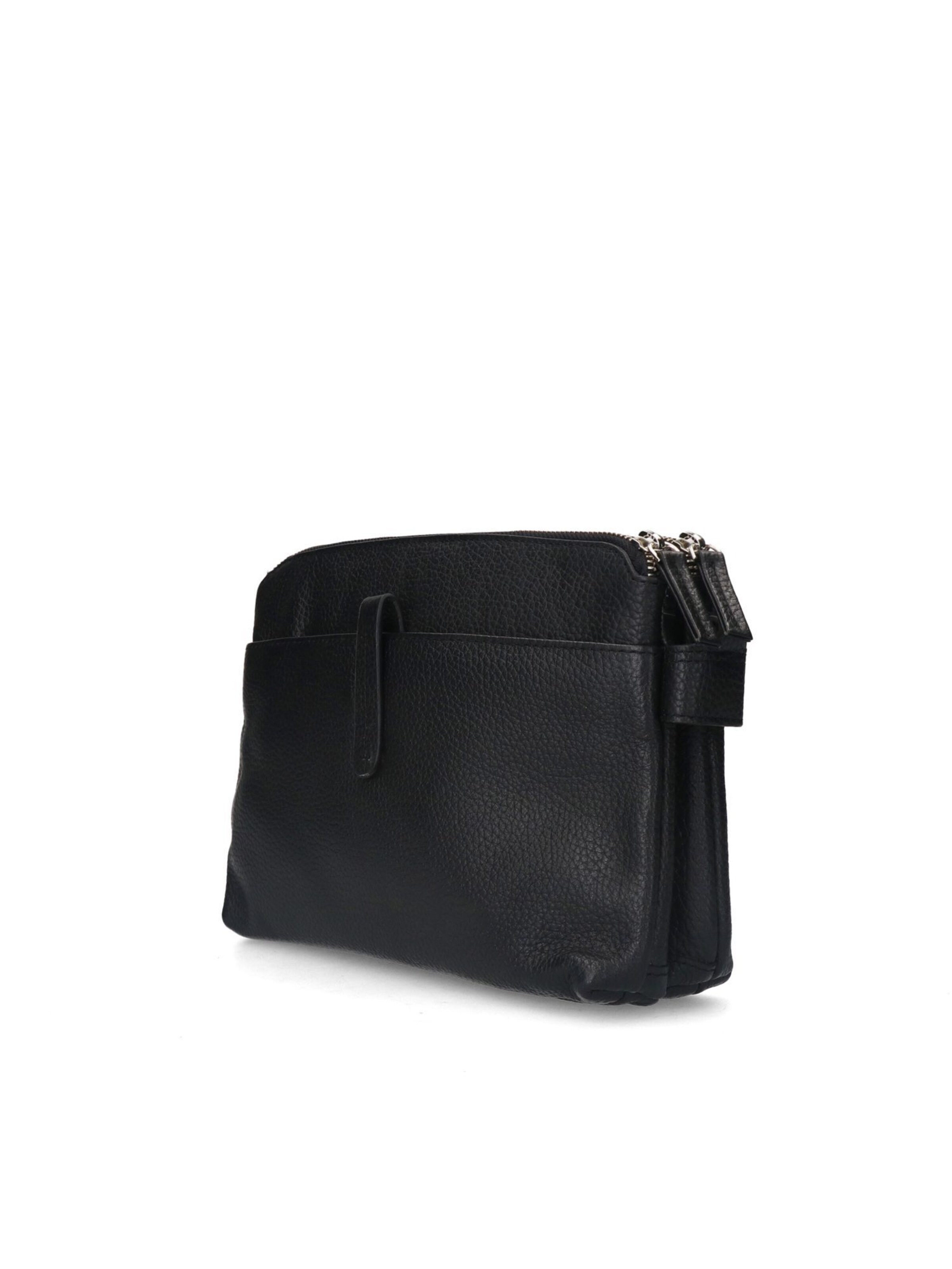 MANFIELD Umhängetasche in Schwarz