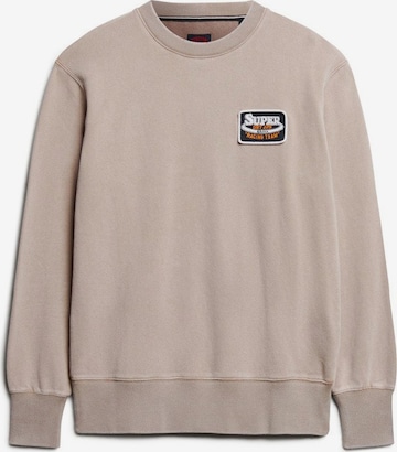 Sweat-shirt Superdry en beige : devant