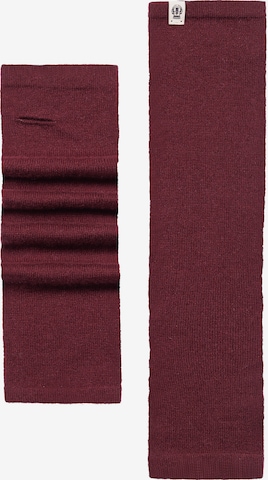 Manchettes ' Pure Cashmere ' Roeckl en rouge : devant