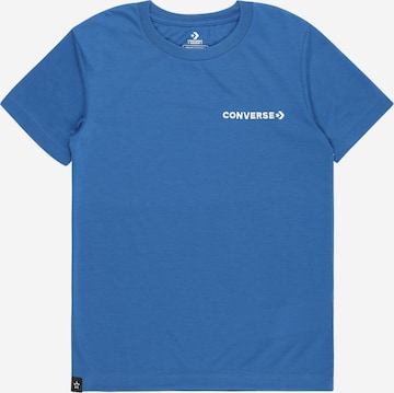 CONVERSE Tričko – modrá: přední strana