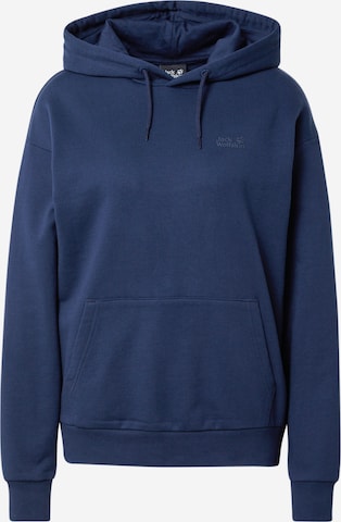 JACK WOLFSKIN Athletic Sweatshirt in Blue: front