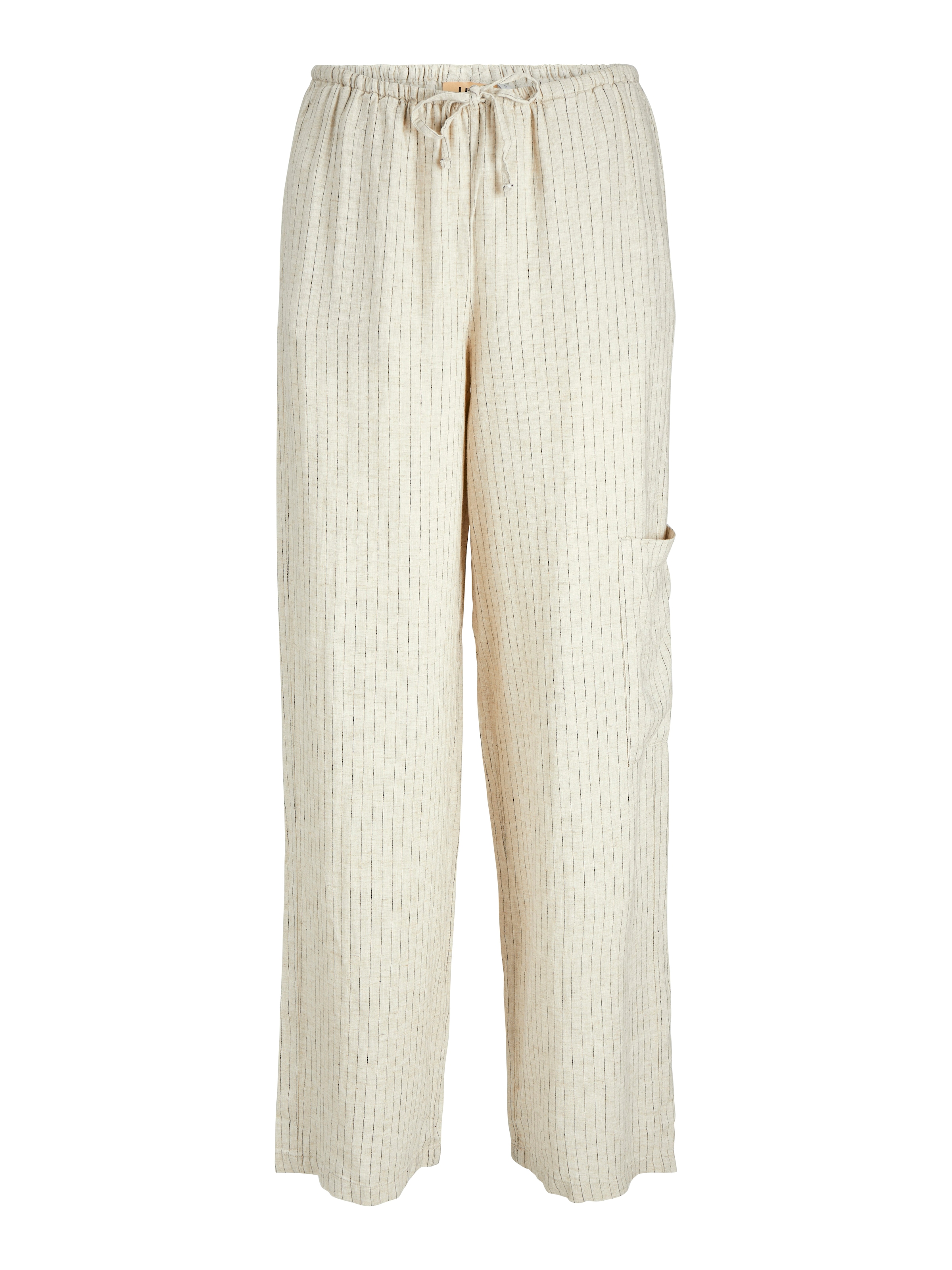 Pantalon 'JXBREEZE FLORA SUMMER' JJXX en gris : devant