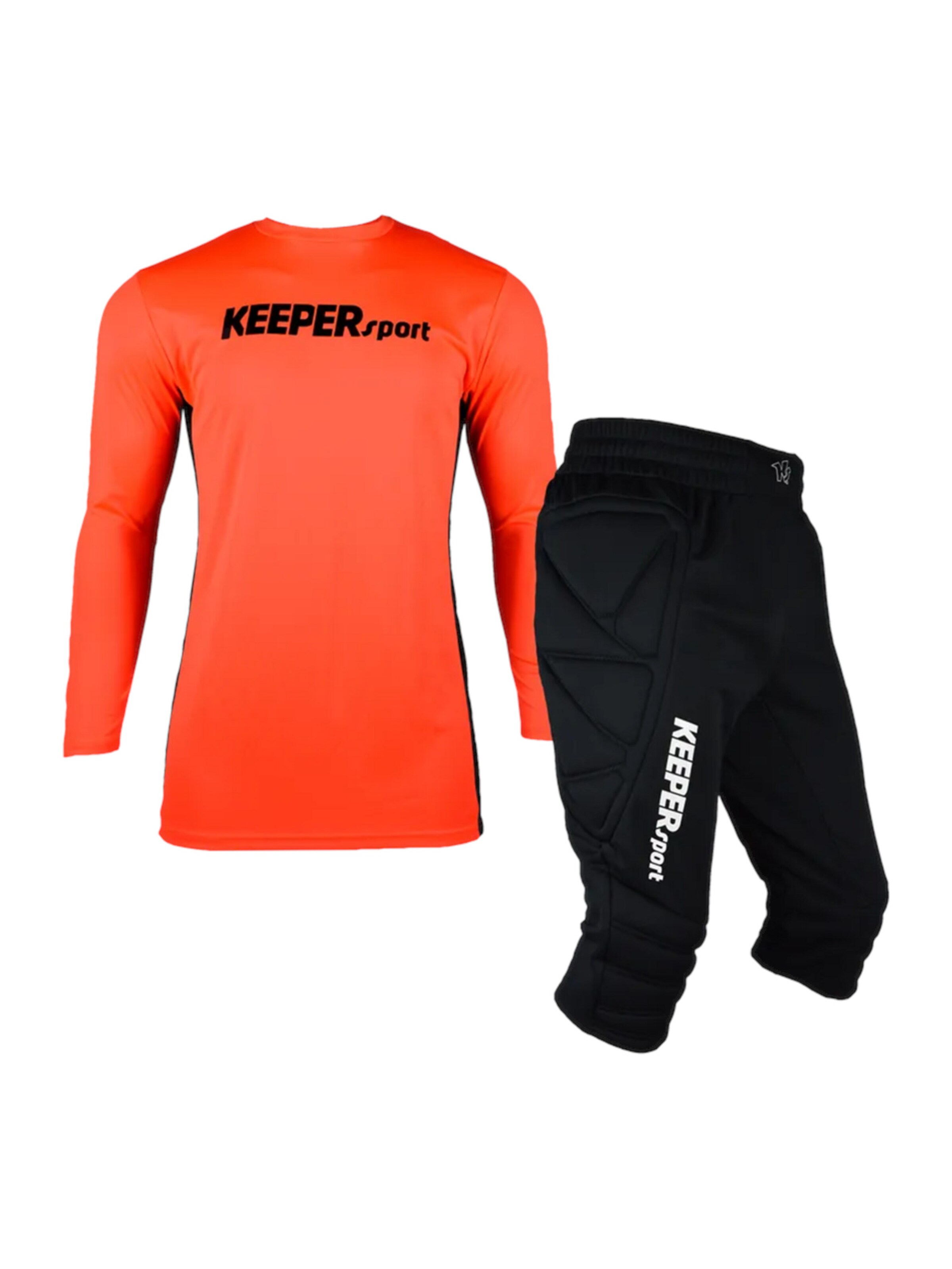 KEEPERsport Trainingsanzug in Orange: Vorderseite