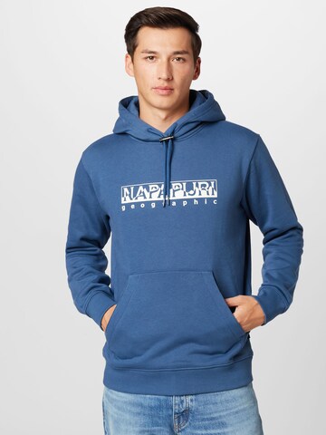 NAPAPIJRI Sweatshirt 'TELEMARK' in Blauw: voorkant