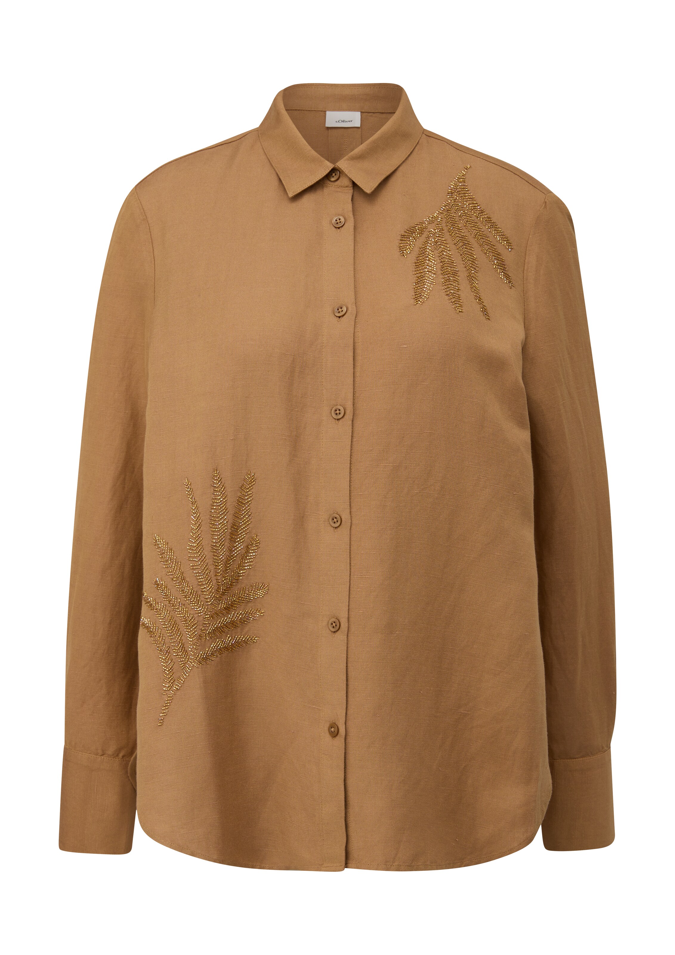 s.Oliver BLACK LABEL Blúzka - Hnedá: predná strana