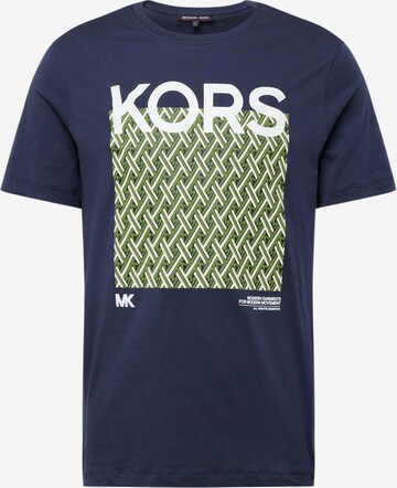 T-Shirt 'LATTICE' Michael Kors en bleu : devant