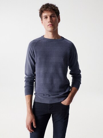 Salsa Jeans Sweater 'LOS ANGELES' in Blue: front