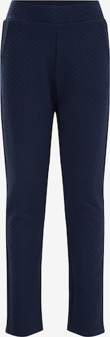 WE Fashion Tapered Trousers in Blue: front