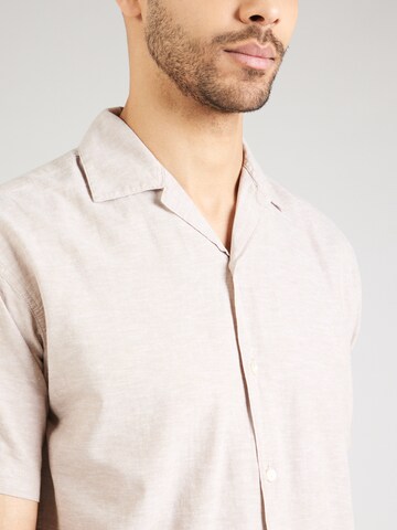 JACK & JONES Regular fit Skjorta 'JJBREEZE' i beige