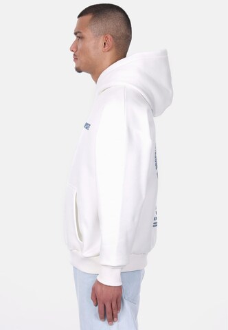 Dropsize Sweatshirt 'Hustle Club' in White