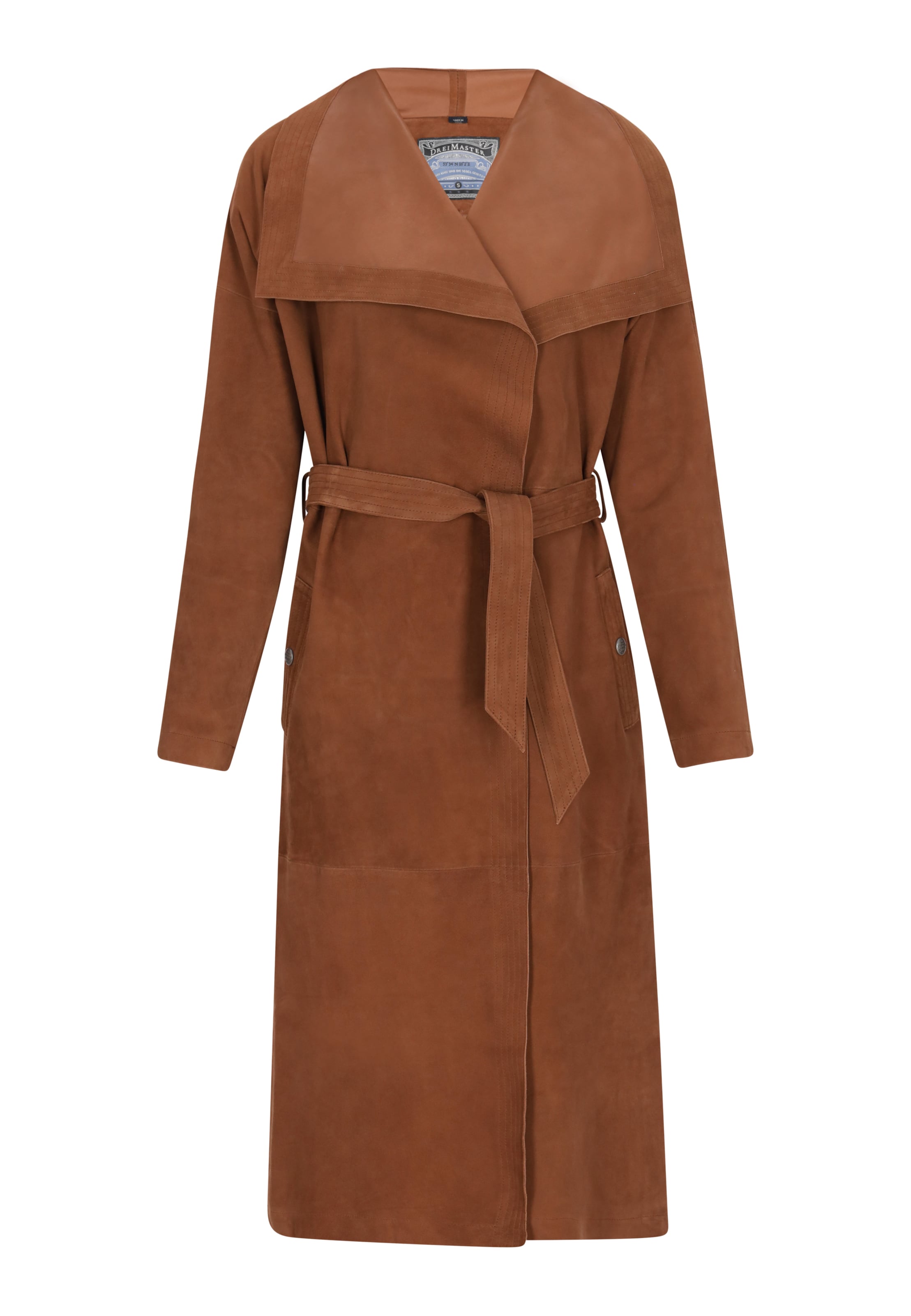 DreiMaster Vintage Kevad-sügismantel, värv pruun: eest vaates