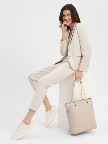 JOOP! Tapered Bandplooibroek 'Petunia' in Beige