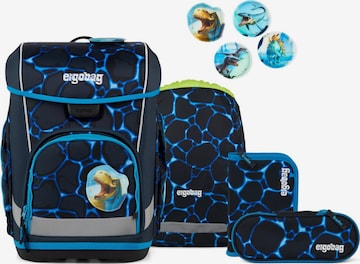 ergobag Backpack 'Schulranzen-Set cubo light Set' in Blue: front